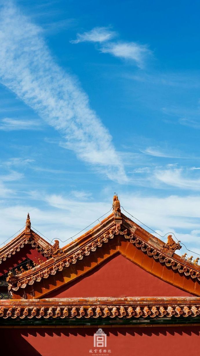 超美故宮古建筑圖片，紫禁之巔白云無(wú)盡