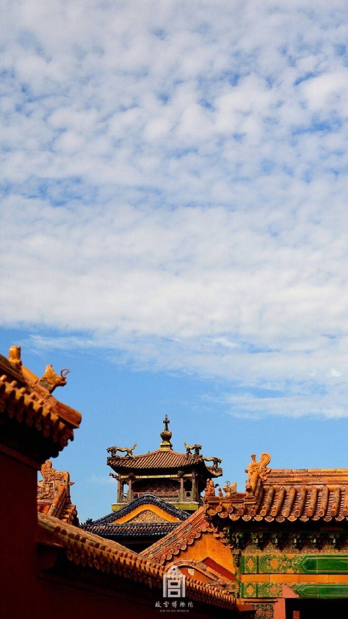 超美故宮古建筑圖片，紫禁之巔白云無(wú)盡