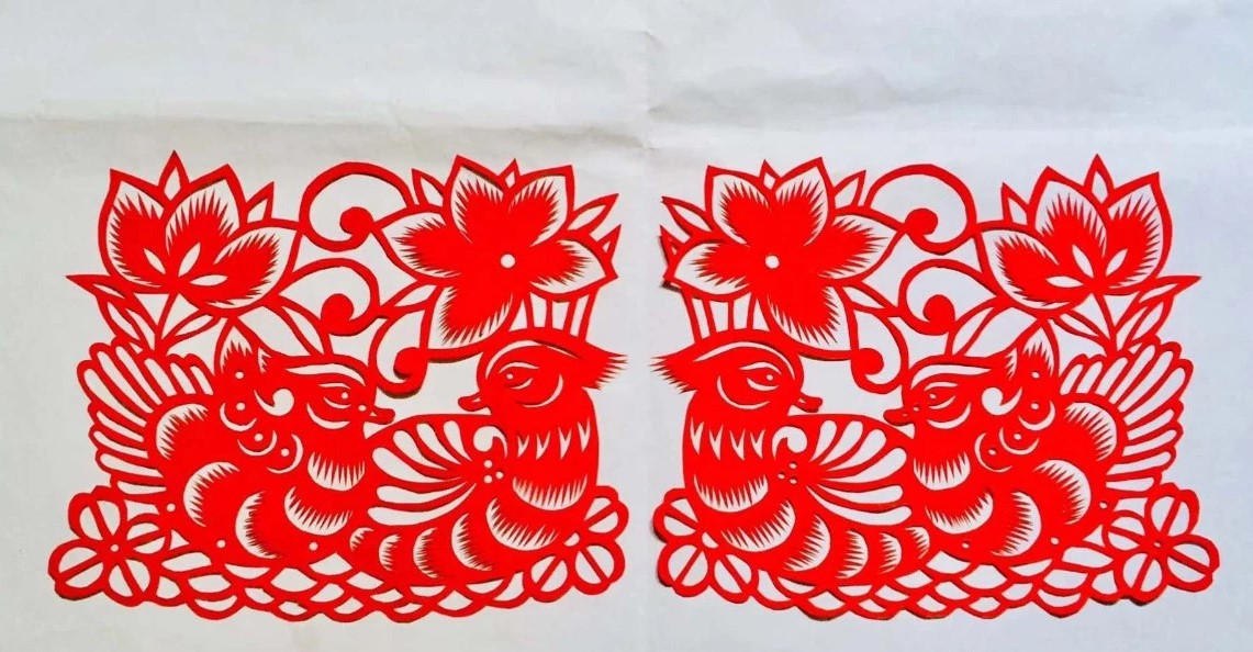 信手剪花花燦爛(20張)，張彬老師剪紙作品