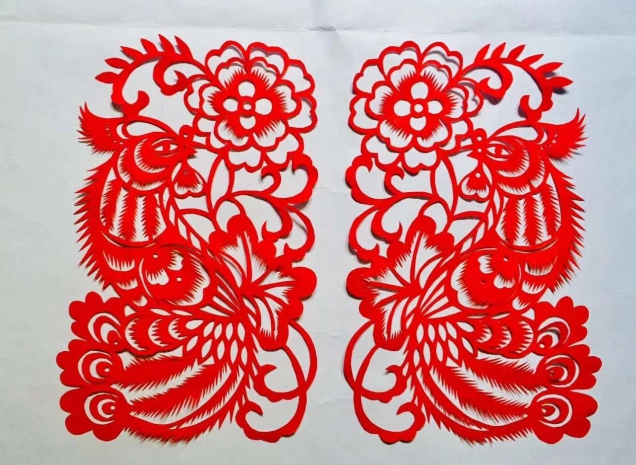 信手剪花花燦爛(20張)，張彬老師剪紙作品