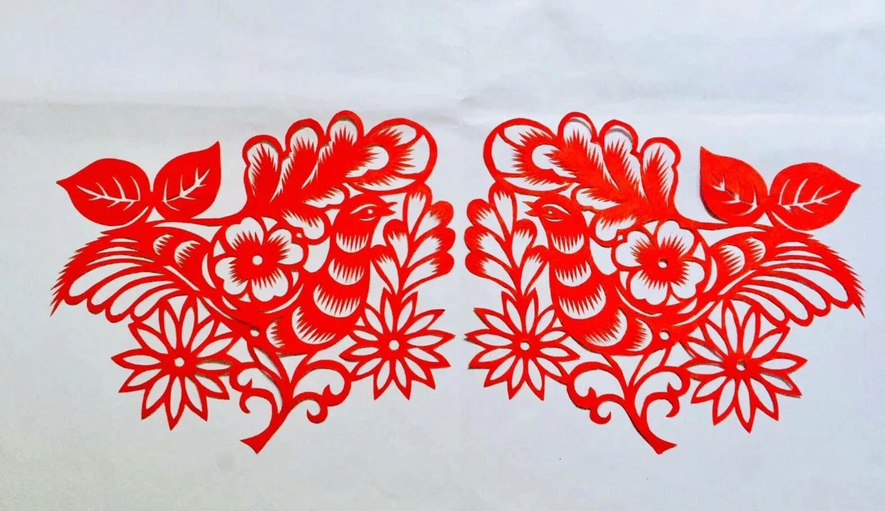 信手剪花花燦爛(20張)，張彬老師剪紙作品