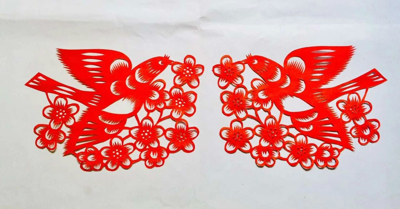 信手剪花花燦爛(20張)，張彬老師剪紙作品