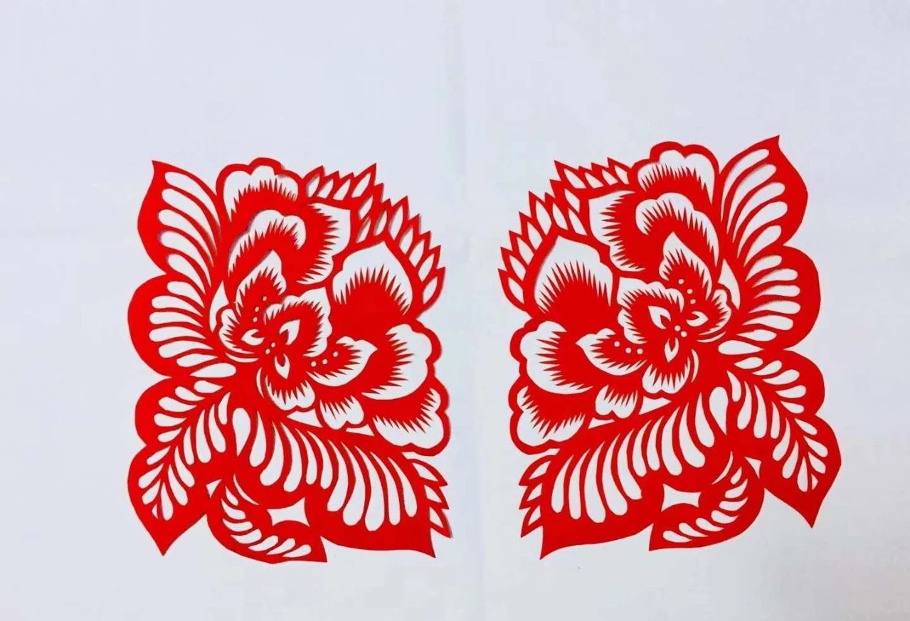 信手剪花花燦爛(20張)，張彬老師剪紙作品