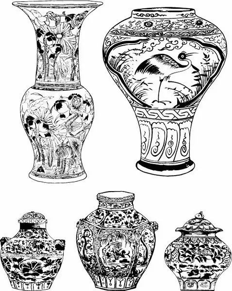 青花瓷素材圖案欣賞，中國(guó)傳統(tǒng)藝術(shù)就是這么美