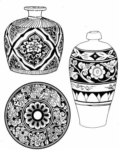 青花瓷素材圖案欣賞，中國(guó)傳統(tǒng)藝術(shù)就是這么美