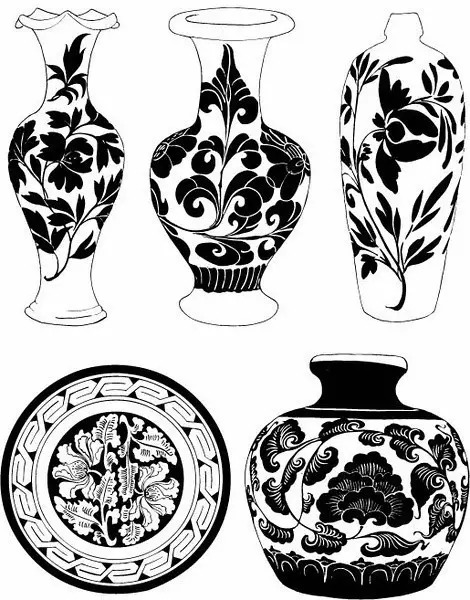 青花瓷素材圖案欣賞，中國(guó)傳統(tǒng)藝術(shù)就是這么美