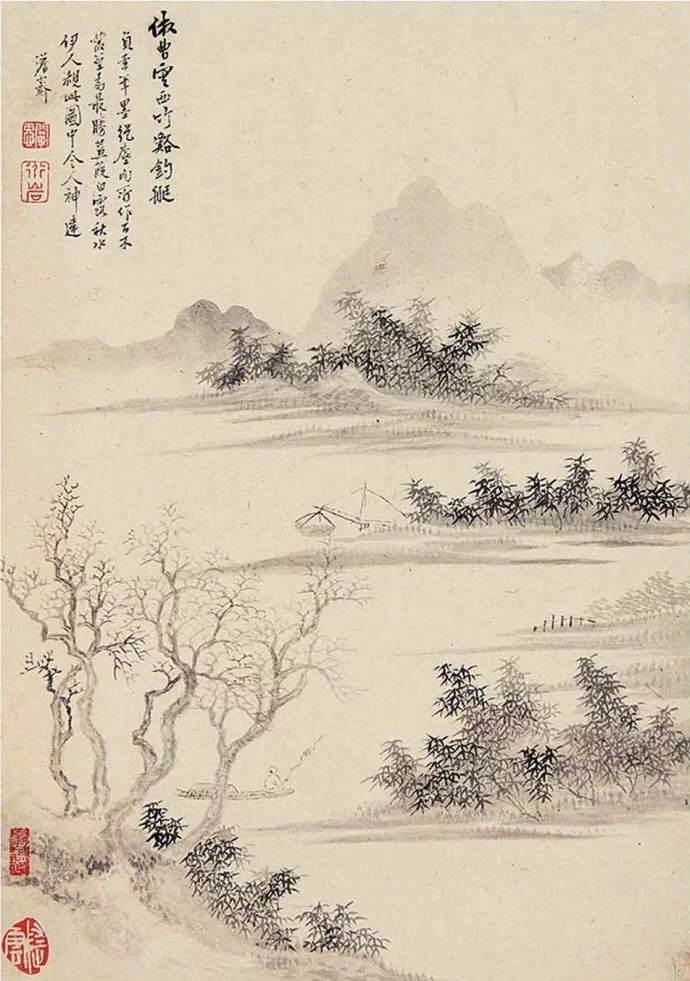 國(guó)畫(huà)山水圖集(41張)，高清國(guó)畫(huà)圖片欣賞