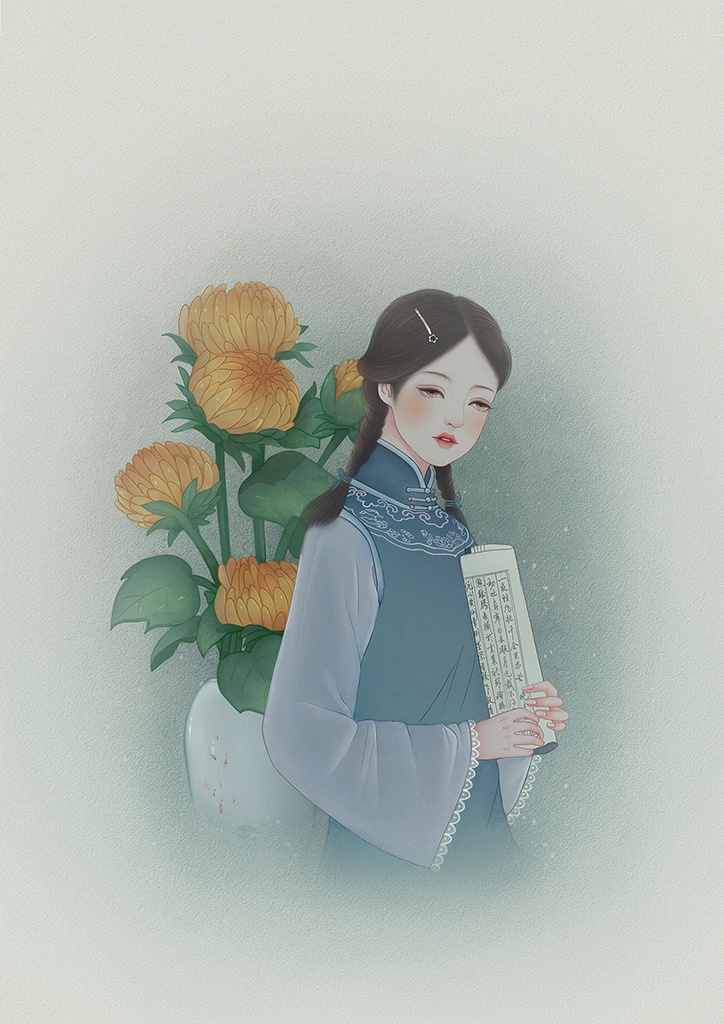 氣質(zhì)韻味的古風(fēng)女子，一組唯美高清古風(fēng)圖片