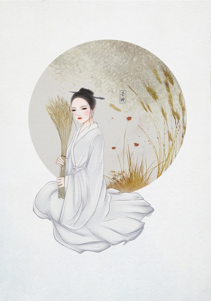 24節(jié)氣古風(fēng)手機(jī)壁紙圖片，超美的女子古風(fēng)圖片