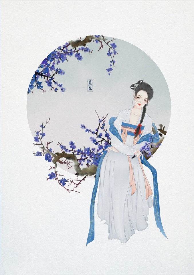 24節(jié)氣古風(fēng)手機(jī)壁紙圖片，超美的女子古風(fēng)圖片