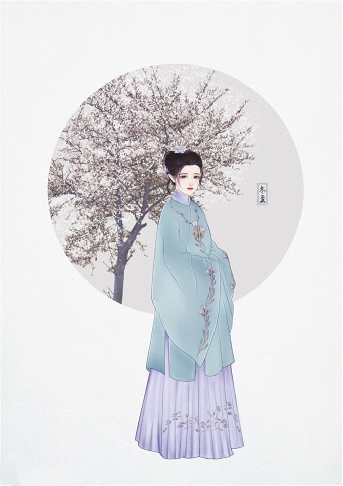 24節(jié)氣古風(fēng)手機(jī)壁紙圖片，超美的女子古風(fēng)圖片