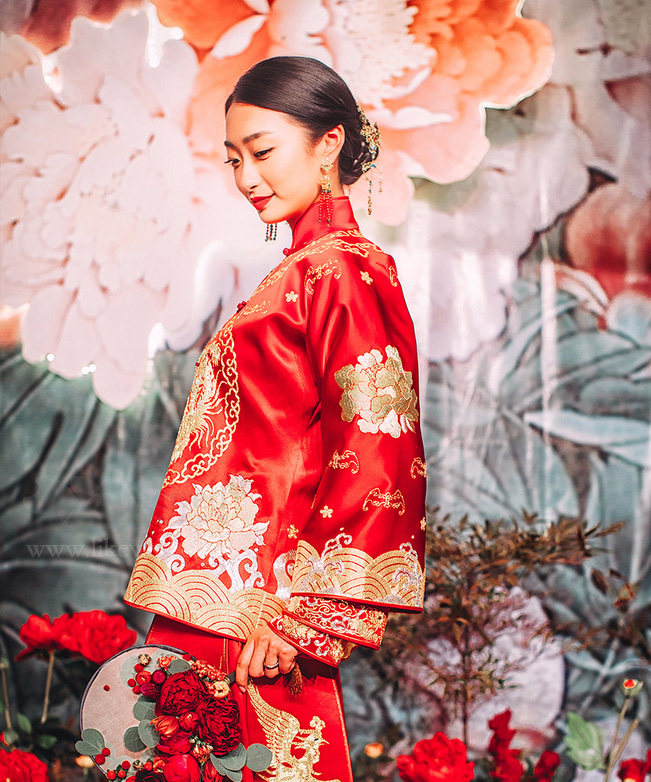 一場最美中國傳統(tǒng)婚禮，中式婚禮中的一角