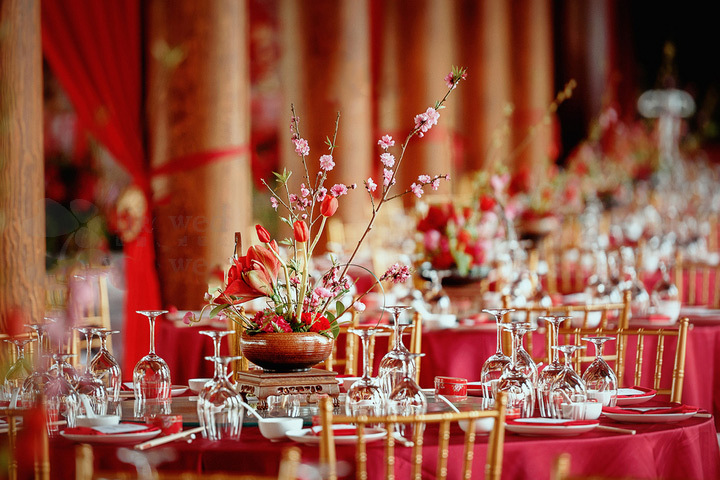 一場最美中國傳統(tǒng)婚禮，中式婚禮中的一角