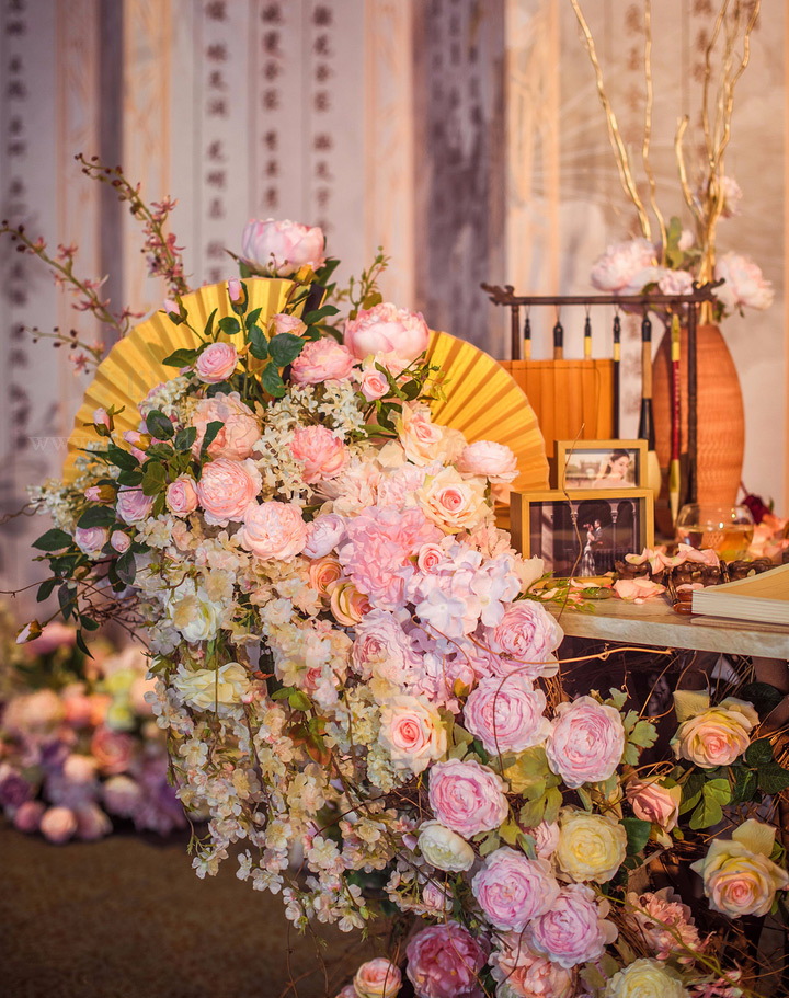 一場最美中國傳統(tǒng)婚禮，中式婚禮中的一角