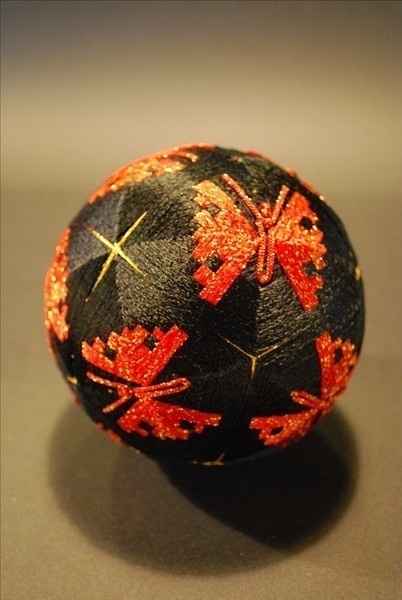 精美的手工手鞠球工藝品，絲線纏繞的藝術(shù)品！