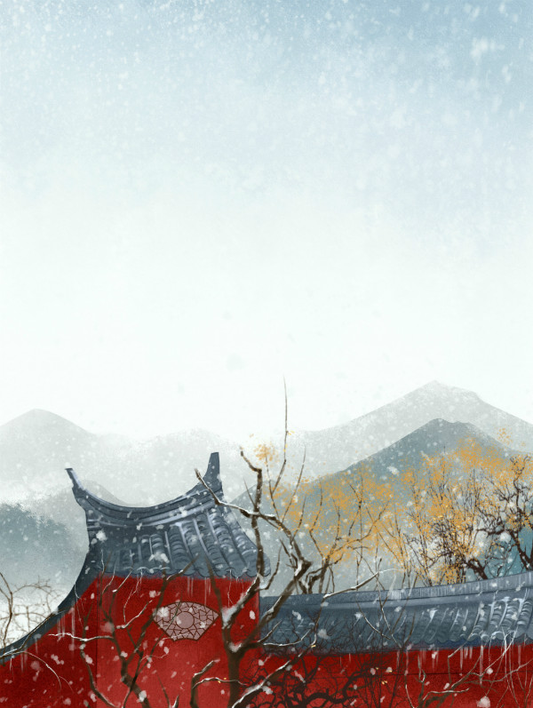 唯美古風(fēng)圖片壁紙素材，有意境的屋檐之美!