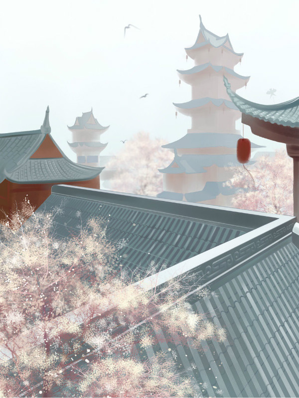 唯美古風(fēng)圖片壁紙素材，有意境的屋檐之美!