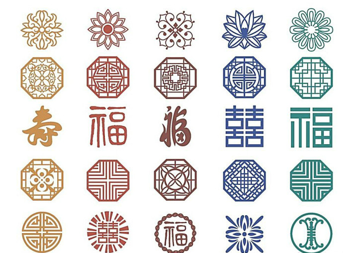 中國(guó)古典圖案欣賞，各具特色的中國(guó)傳統(tǒng)圖案