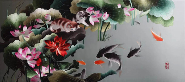 蜀繡大師——孟德芝，作品欣賞