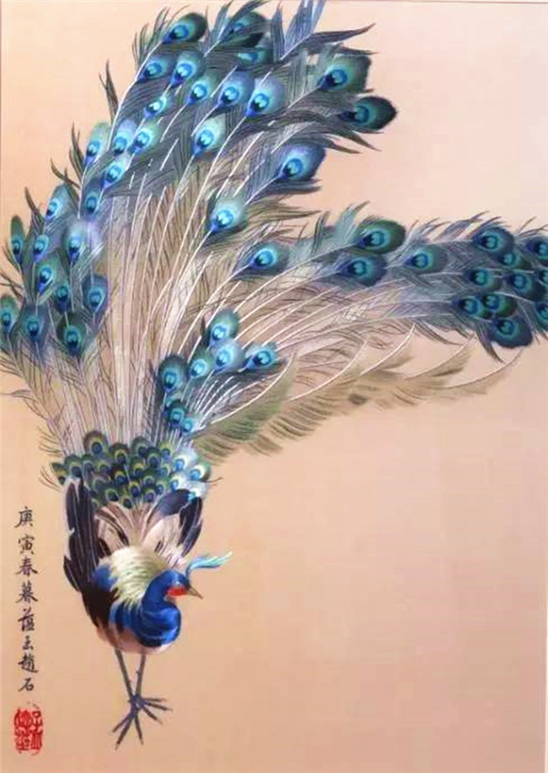 蜀繡大師——孟德芝，作品欣賞