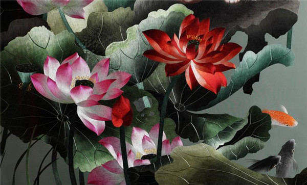 蜀繡大師——孟德芝，作品欣賞