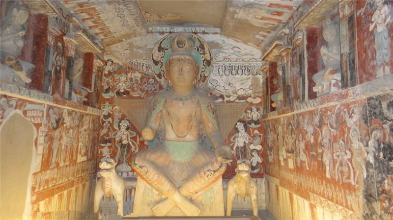 敦煌石洞彩塑佛像(1)