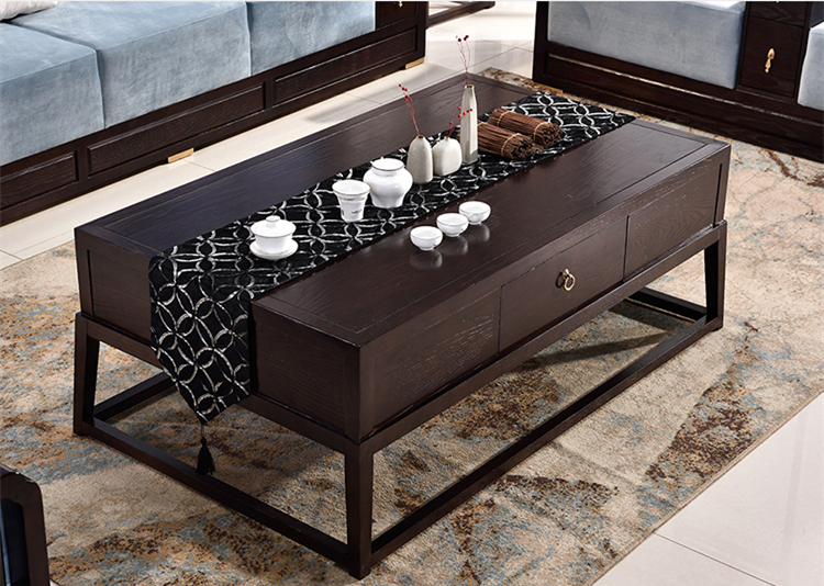 中式沙發(fā)組合現(xiàn)代客廳實(shí)木沙發(fā)