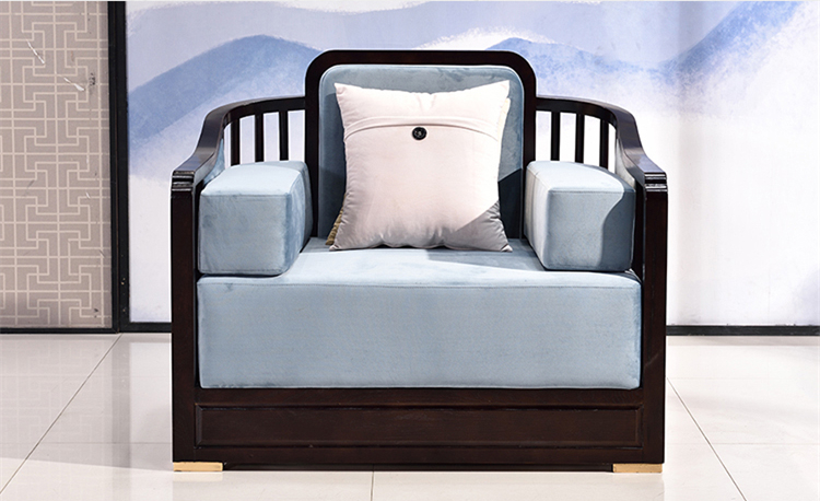 中式沙發(fā)組合現(xiàn)代客廳實(shí)木沙發(fā)