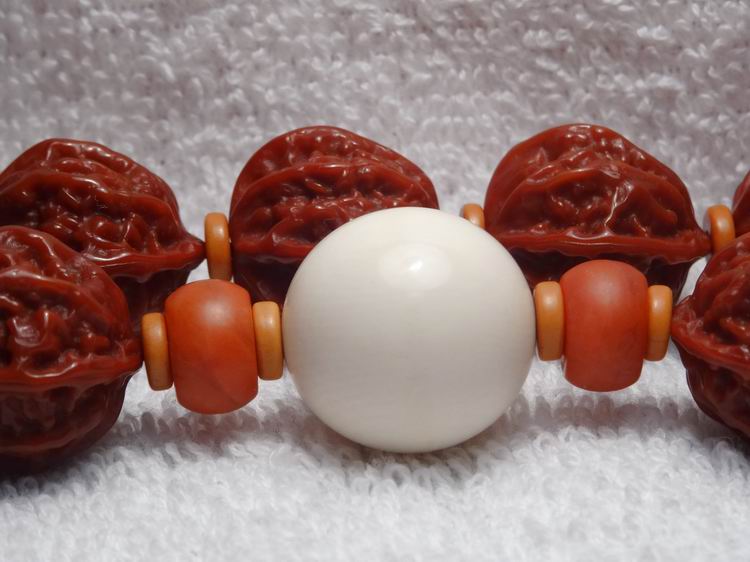 文玩核桃野生包漿掛磁核桃串28個