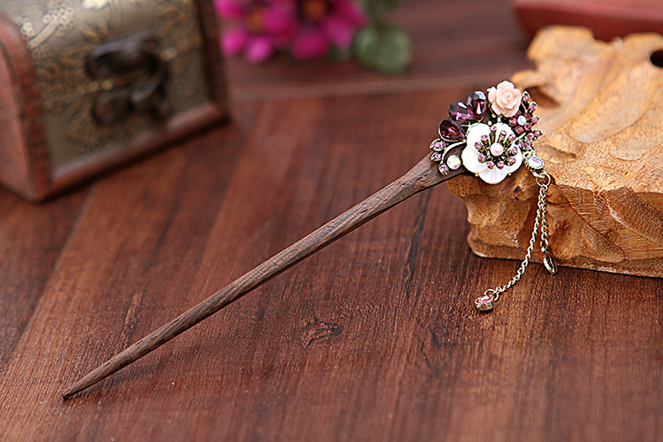 復古匠心啟航閱讀步搖木簪流蘇發(fā)簪