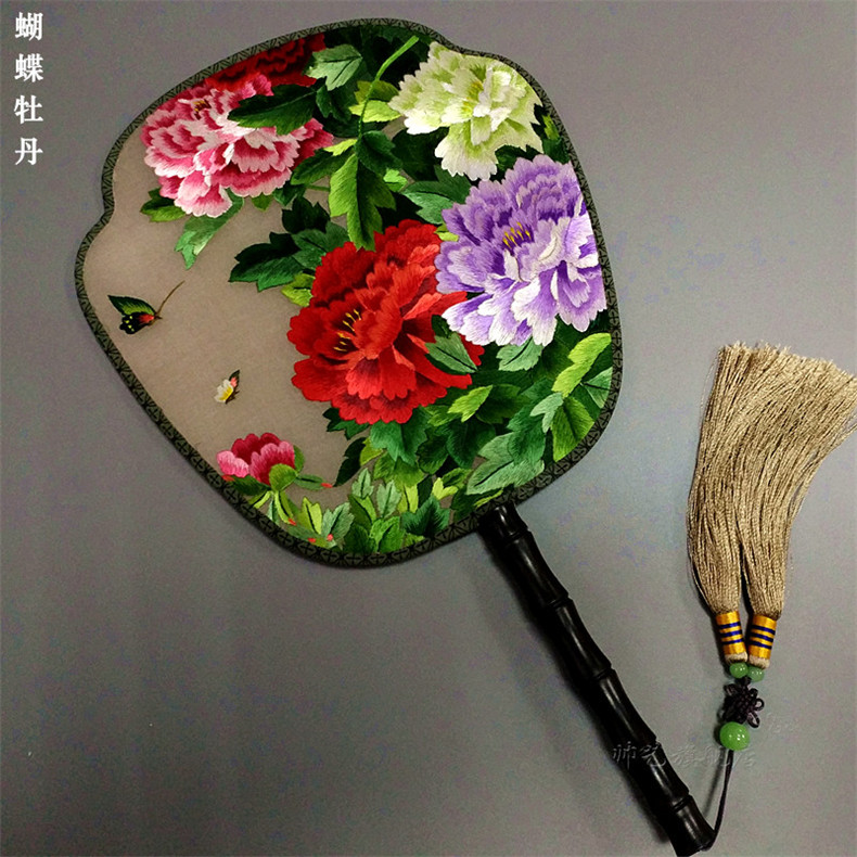 匠心啟航閱讀蘇繡雙面繡傳統(tǒng)團(tuán)扇欣賞