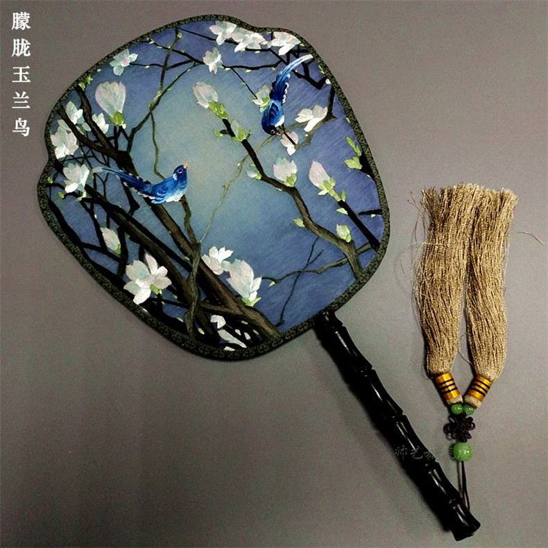 匠心啟航閱讀蘇繡雙面繡傳統(tǒng)團扇欣賞