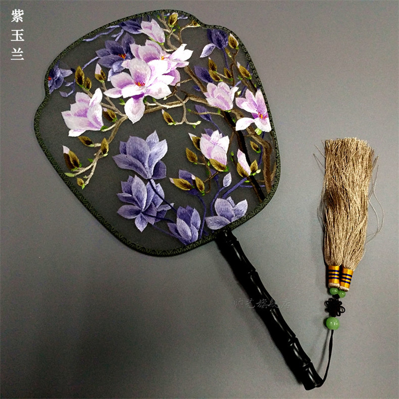 匠心啟航閱讀蘇繡雙面繡傳統(tǒng)團(tuán)扇欣賞