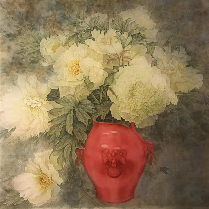 富貴平安，國色天香牡丹國畫欣賞