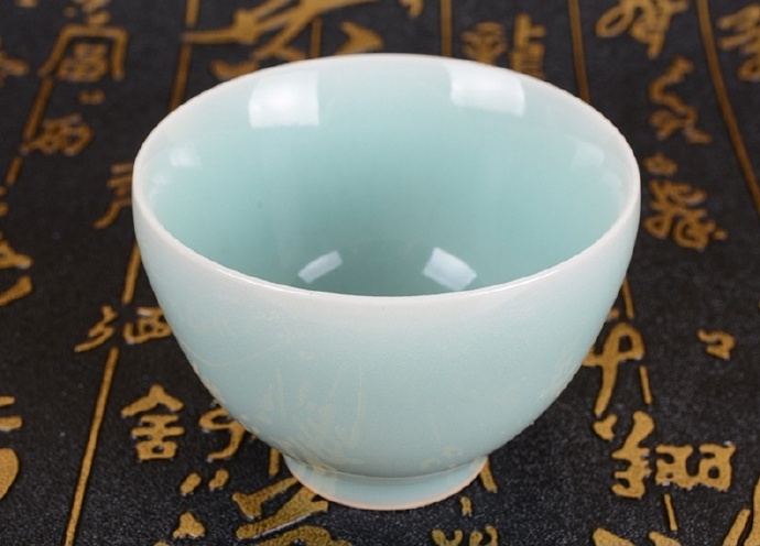 龍泉窯青瓷瓷杯、瓷碗欣賞
