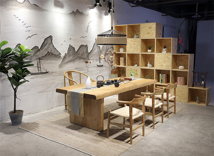 茶桌椅組合仿古簡約功夫茶臺(tái)