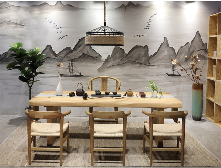 茶桌椅組合仿古簡約功夫茶臺(tái)