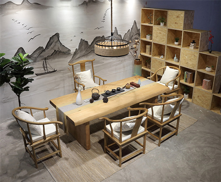 茶桌椅組合仿古簡約功夫茶臺(tái)