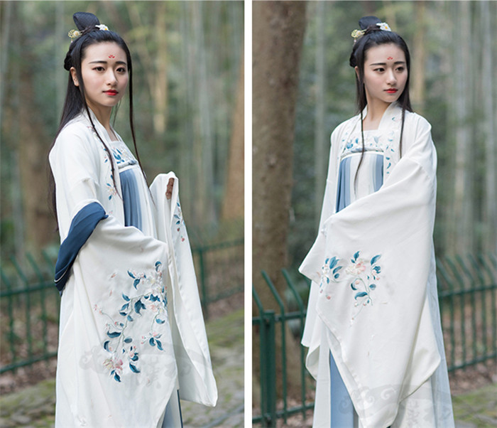 匠心啟航閱讀傳統(tǒng)漢服女裝大袖衫繡花上衣