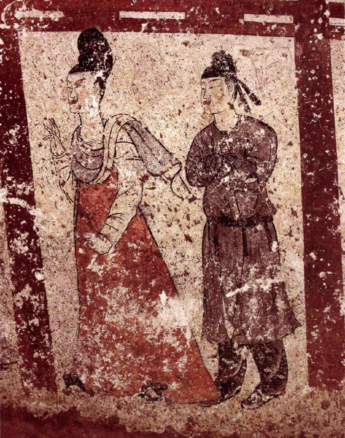 唐昭陵陪葬墓之新城長(zhǎng)公主墓壁畫(huà)