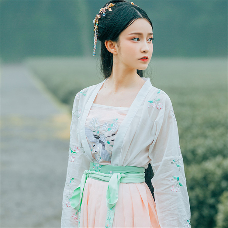 對(duì)襟齊腰婉約可人漢服【玉京謠】