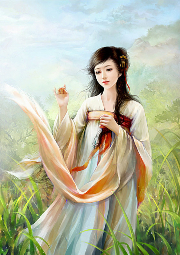 優(yōu)美的古風(fēng)女子立繪插畫(huà)欣賞