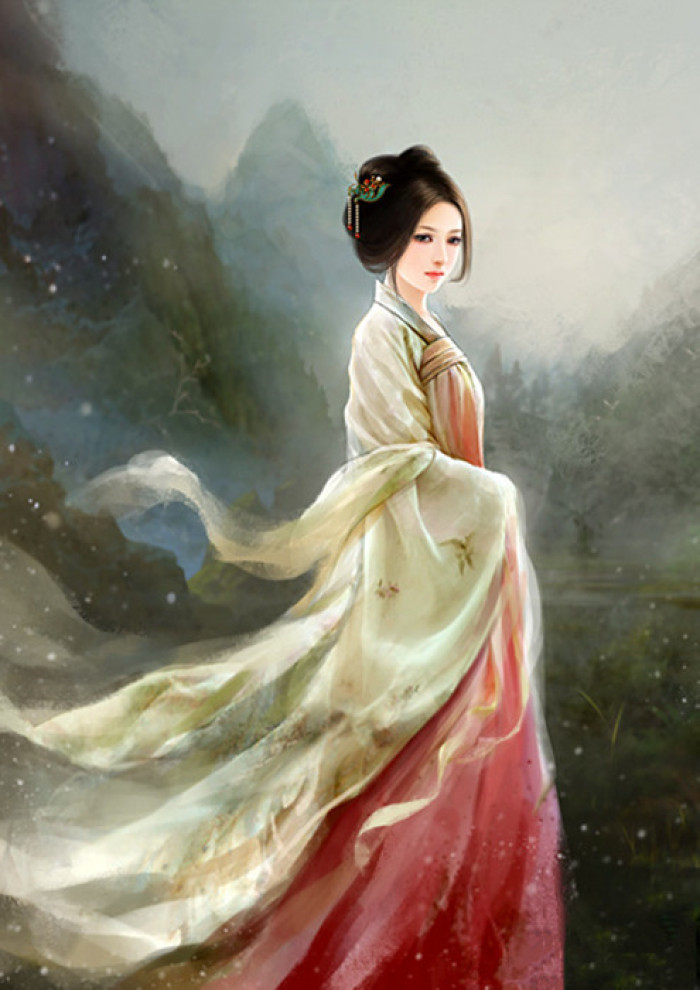 優(yōu)美的古風(fēng)女子立繪插畫(huà)欣賞