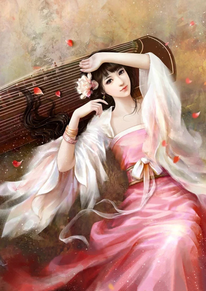 優(yōu)美的古風(fēng)女子立繪插畫欣賞