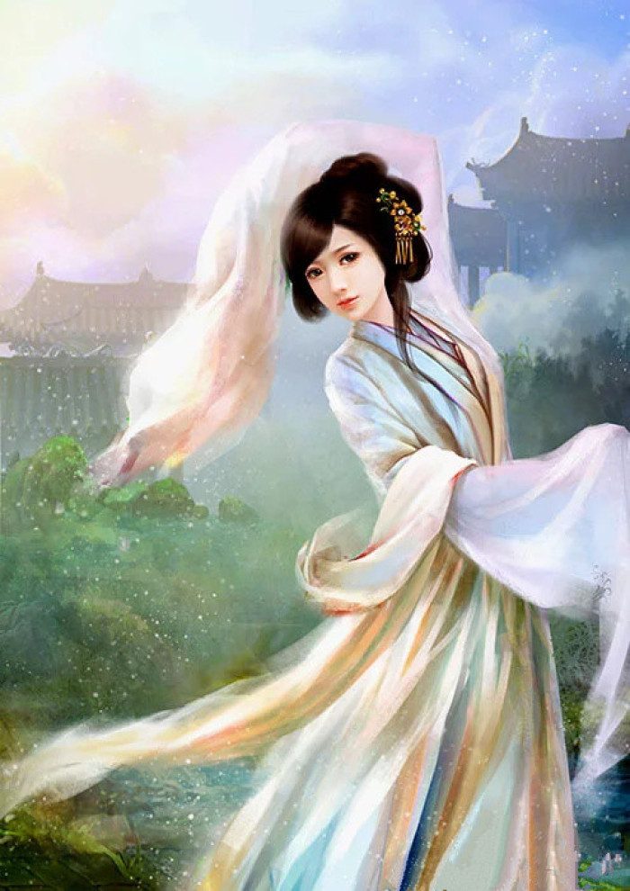 優(yōu)美的古風(fēng)女子立繪插畫(huà)欣賞