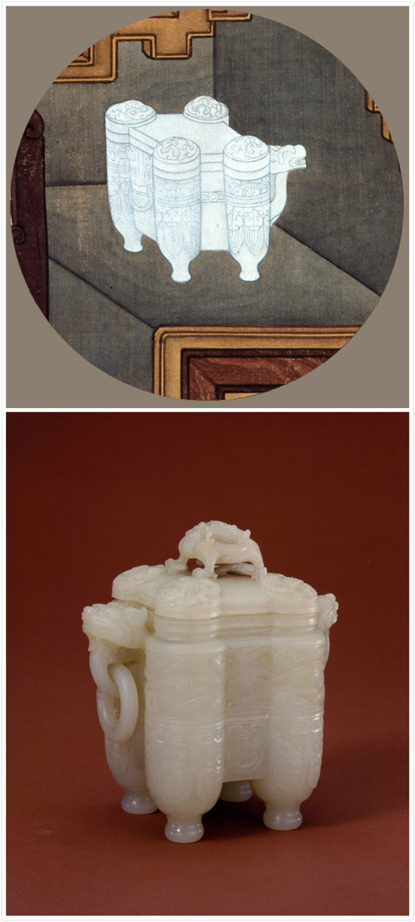 古代精美文物畫像與實物