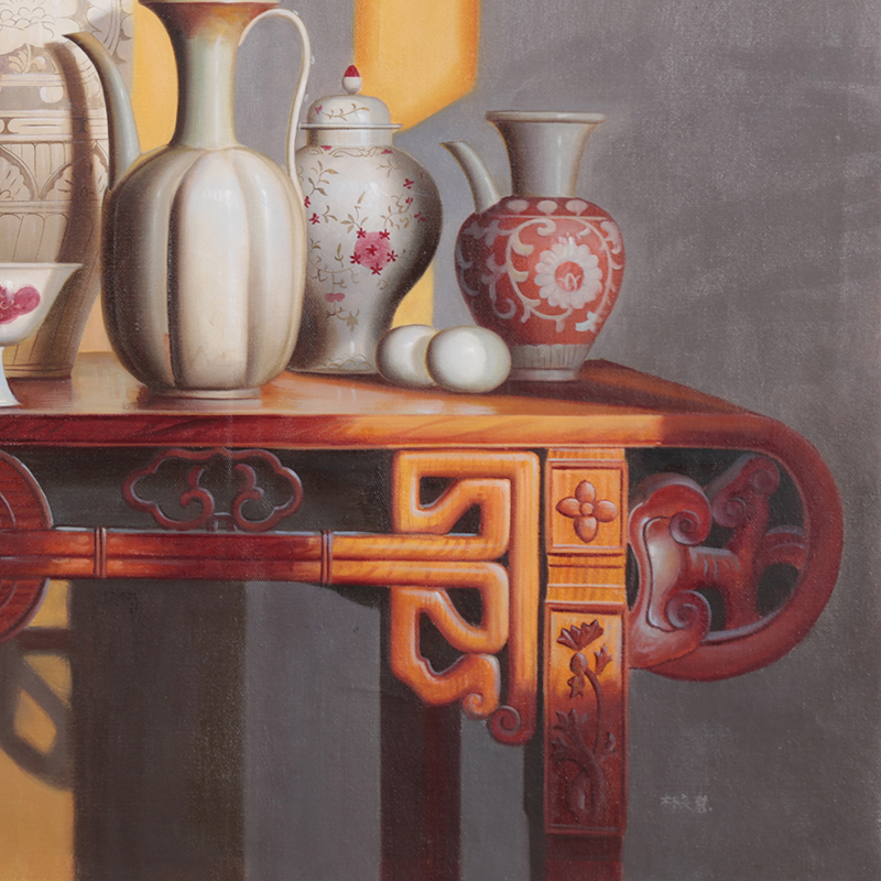 林良慧精美瓷器主題布面油畫(huà)