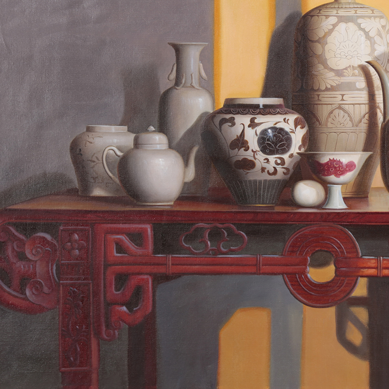林良慧精美瓷器主題布面油畫(huà)