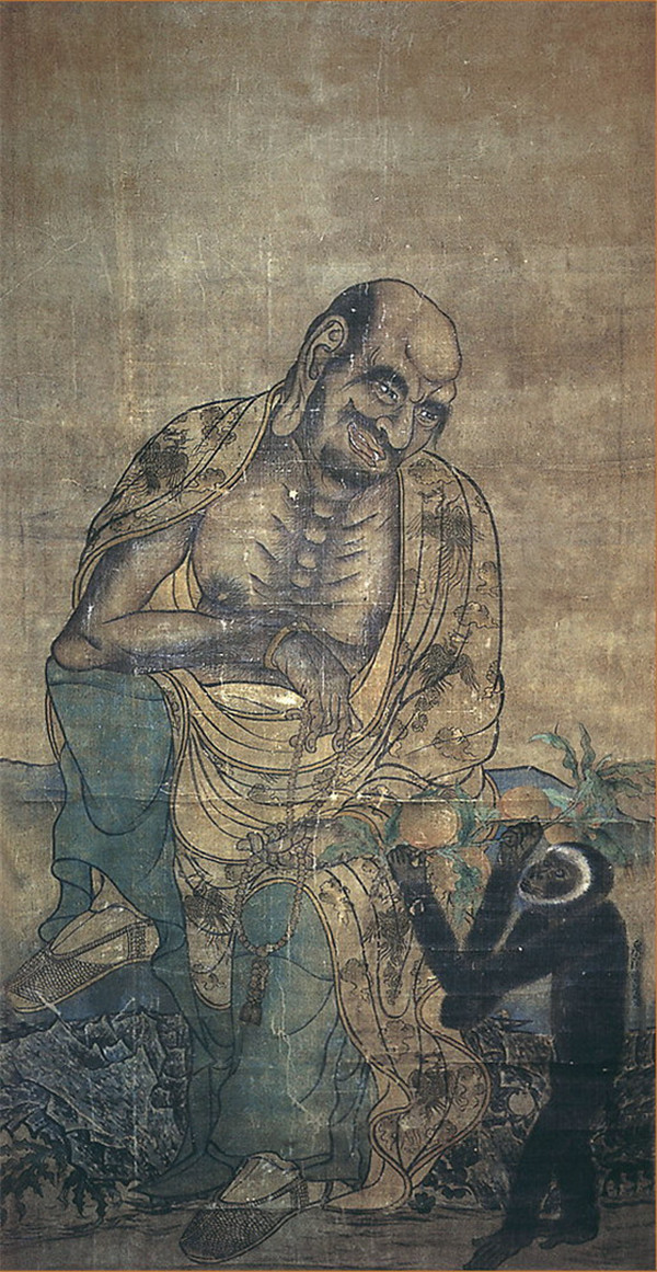 五代畫師貫休《十六羅漢圖》