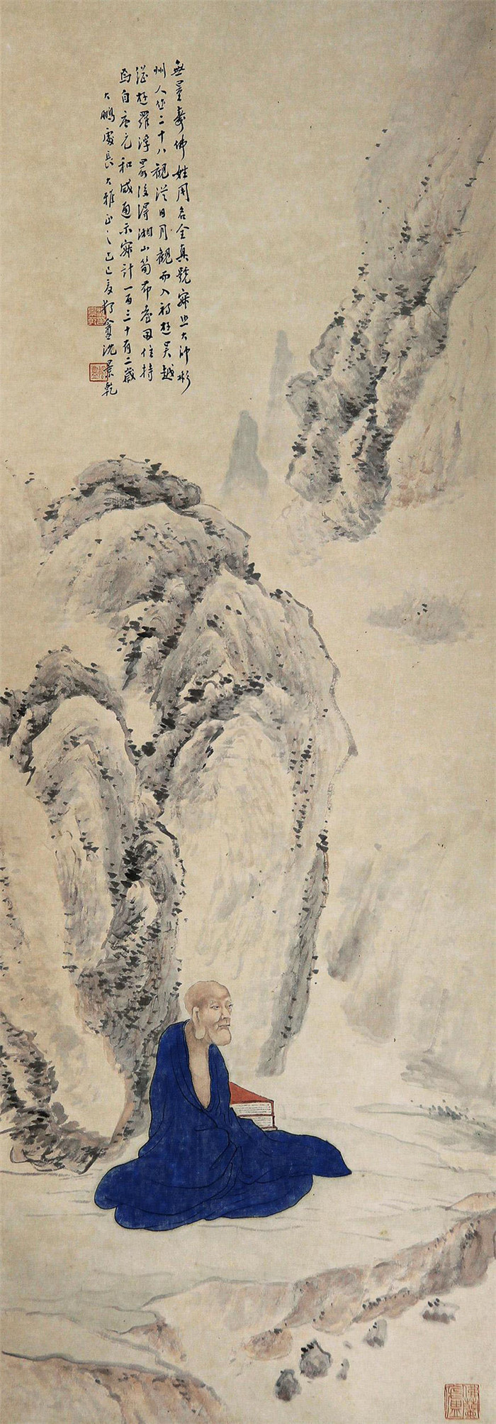 清末畫(huà)家沈景乾佛像繪畫(huà)作品欣賞